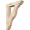 Ekena Millwork Funston Slat Smooth Bracket w/ Offset Brace, Douglas Fir, 7 1/2"W x 36"D x 48"H BKT0806X36X48FST06SDF - alternate 1